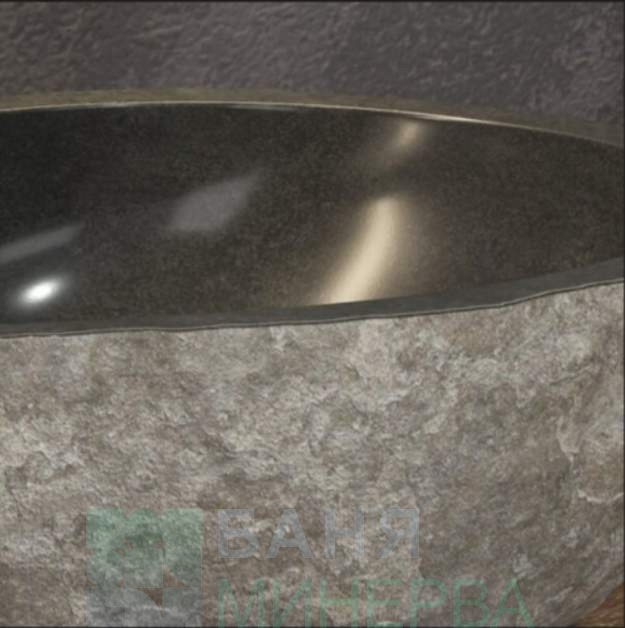 Мивка върху плот RIVER STONE 40см сива KARAG NRS3 - Image 3
