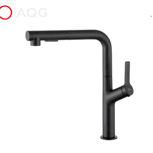 AQG Кухненски смесител с изтегляне KYRA PRO BLACK PVD 05KPL510NG Черен