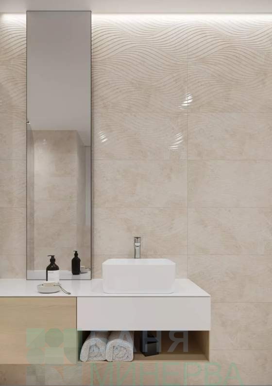 NORTH STONE BEIGE STR 29.7-60 Стенни плочки фаянс - Image 2