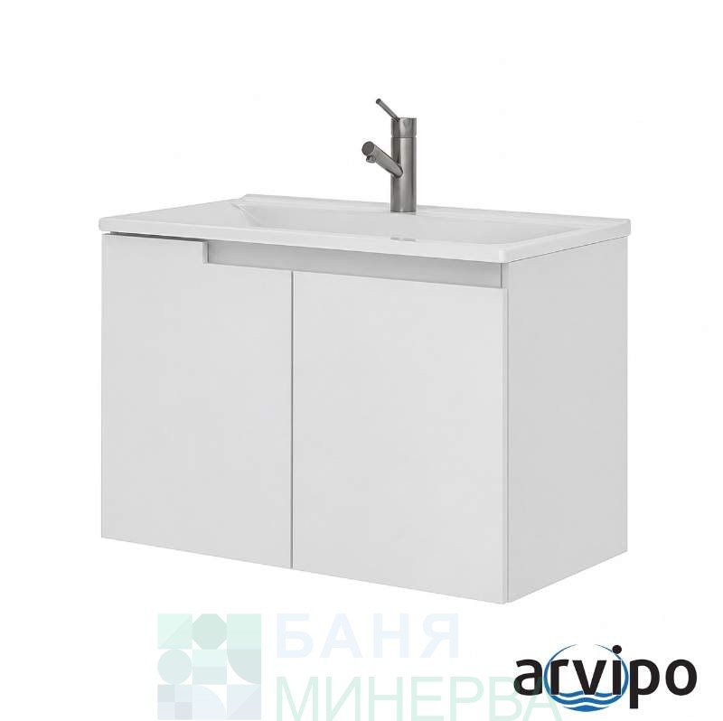 PVC шкаф ARVIPO SHARP 65 Бял гланц с 2 бр врати - Image 3