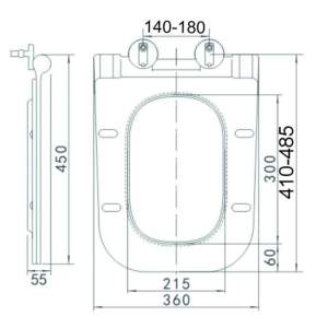 Седалка за тоалетна чиния ICST 6480 SEAT