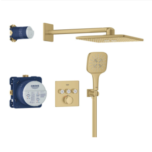GROHE 34864GN0 GROHTHERM SMARTCONTROL CUBE Душ система за вграждане Цвят Злато